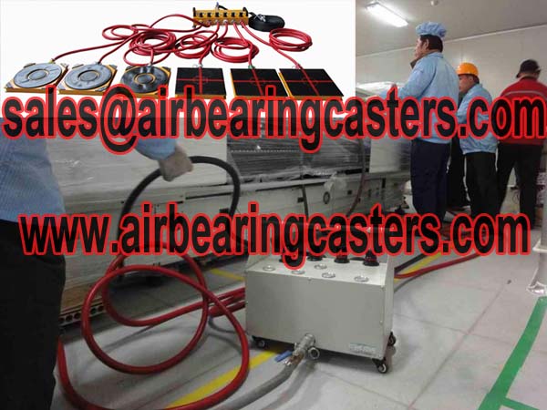 Air bearings casters application