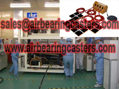 Air bearings transporters factory