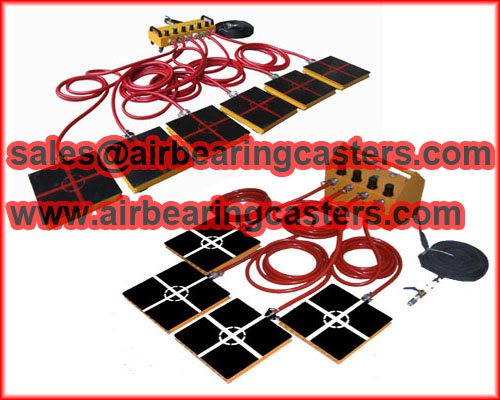 Air casters also named air bearings