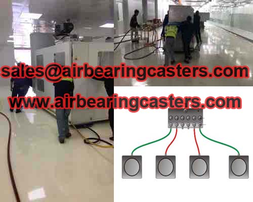 Air bearing casters applications and advantages