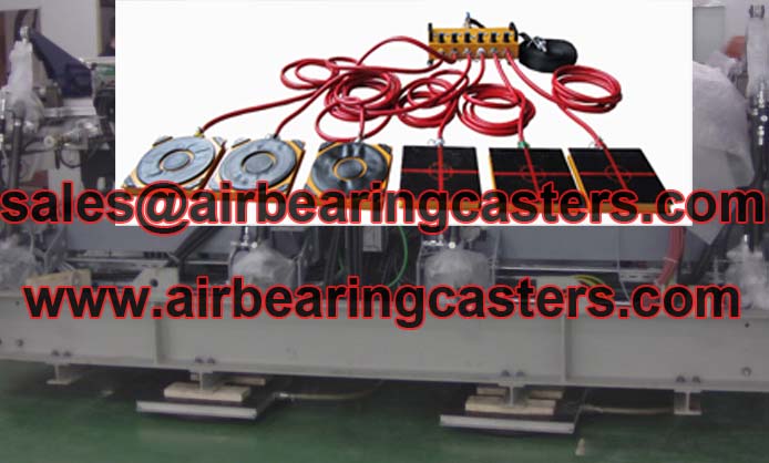 Air casters with six air modular air rigging systems