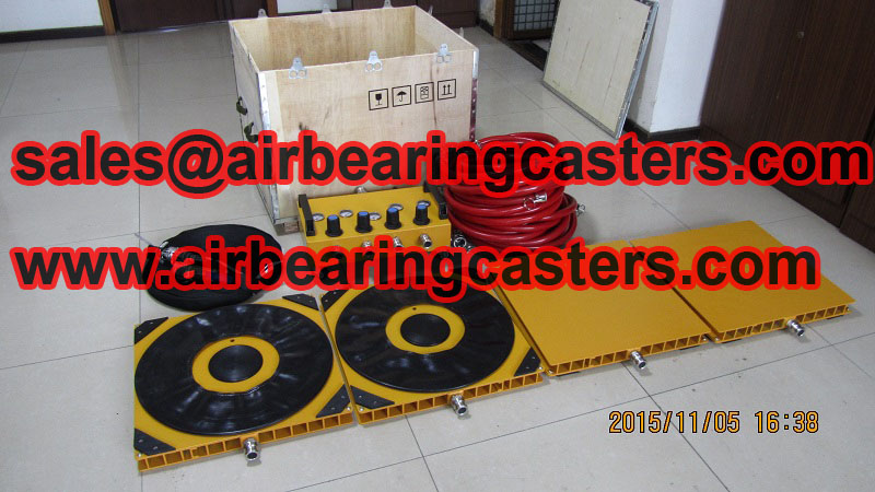 Air bearing and casters details with pictures manual instruction