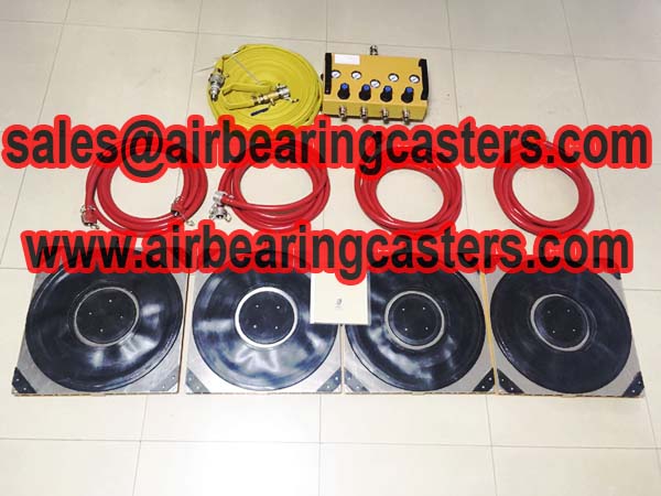 Air bearing casters application and manual instruction