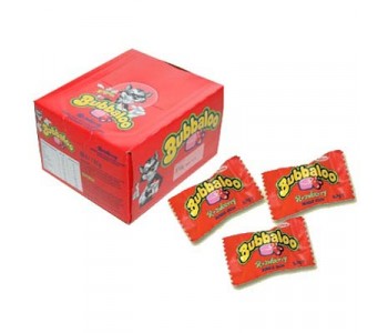 Bubbaloo Strawberry Flavour Bubble Gum - 60 Pack