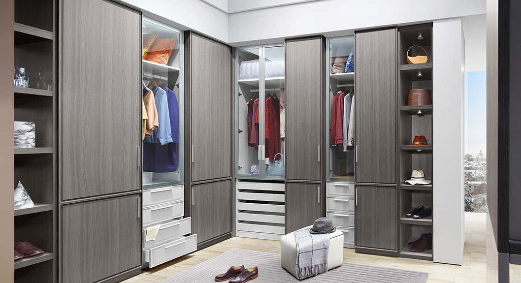 L Shape Walk-in Closet PLYJ17013-055