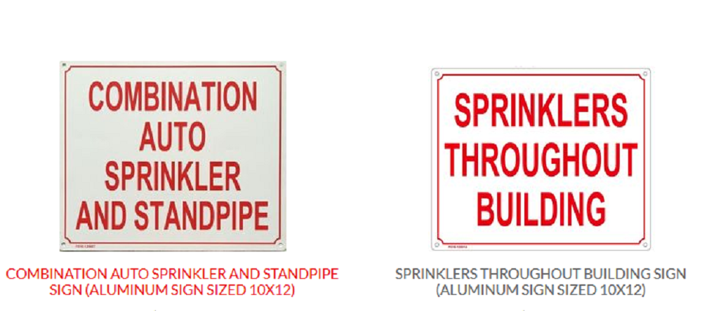 FIRE DEPARTMENT SIGNS