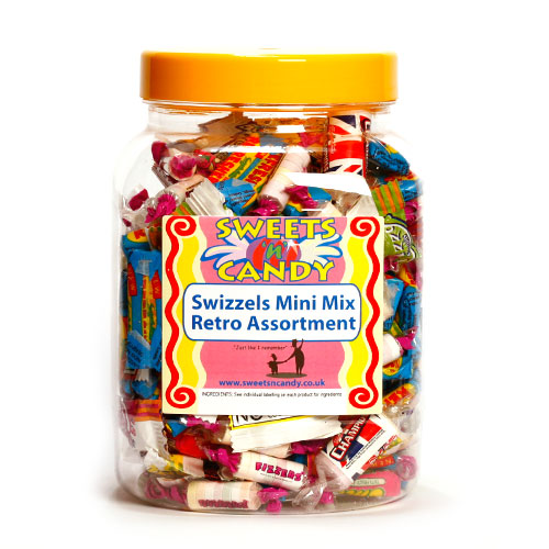 A Jar of Assorted Swizzels Mini Mix Retro Sweets