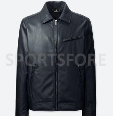 Faux Leather Men Jacket