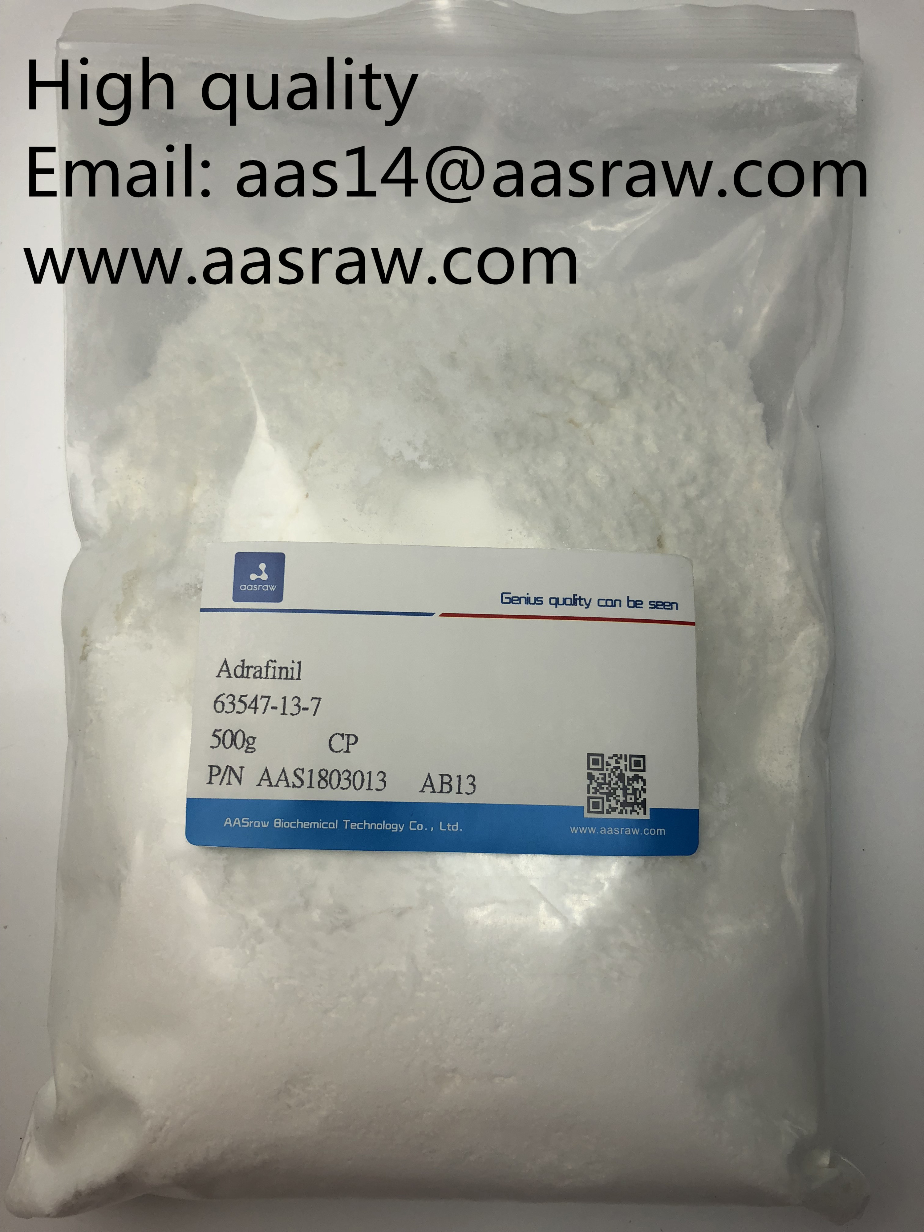 Raw Adrafinil powder supplier CAS 63547-13-7 AASraw Nootropics powder 99% high purity  buy Adrafinil powder smart drugs good for learning 