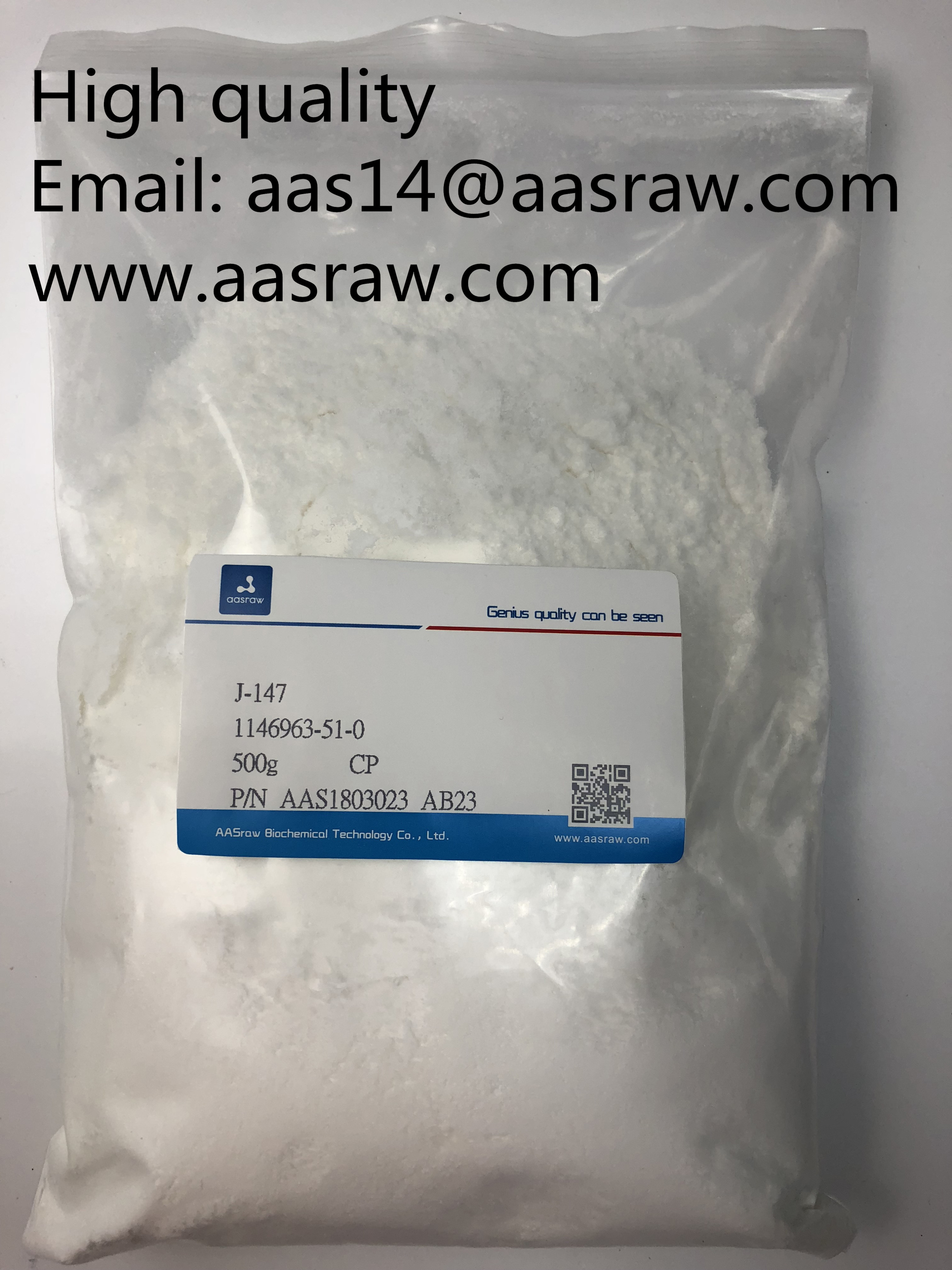 Raw J 147 powder supplier high purity 99% CAS 1146963-51-0 AASraw  Nootropics powder for studying for learning smart drugs  buy J-147 powder