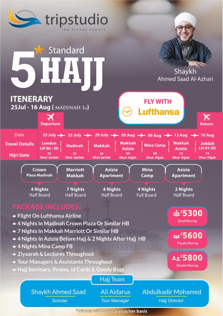 5 Star Hajj Package 2019