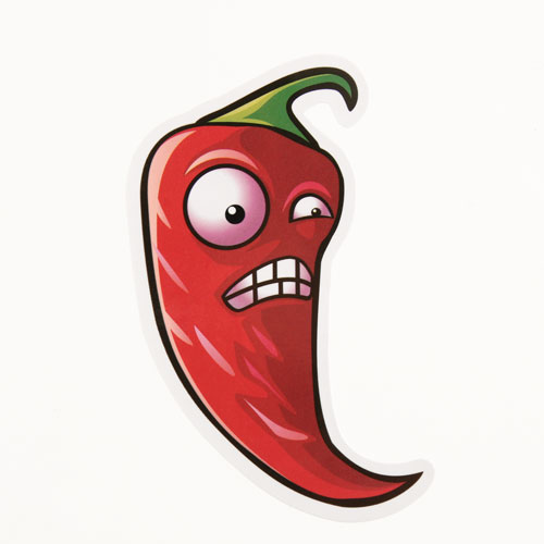 Custom Stickers No Minimum | Chili Cartoon Custom Stickers | GS-JJ.com ™