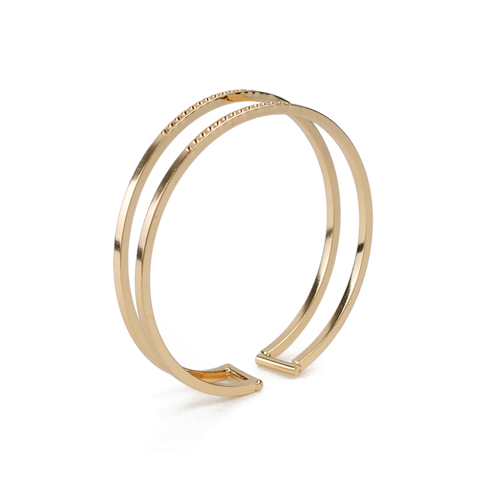 Bangle Cuff HC06-12236 Gold-plated bangles，Metal alloy bangles，Stainless steel bangles