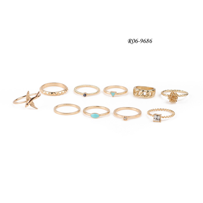 Fashion ring sets，Engraved rings，Metal alloy rings