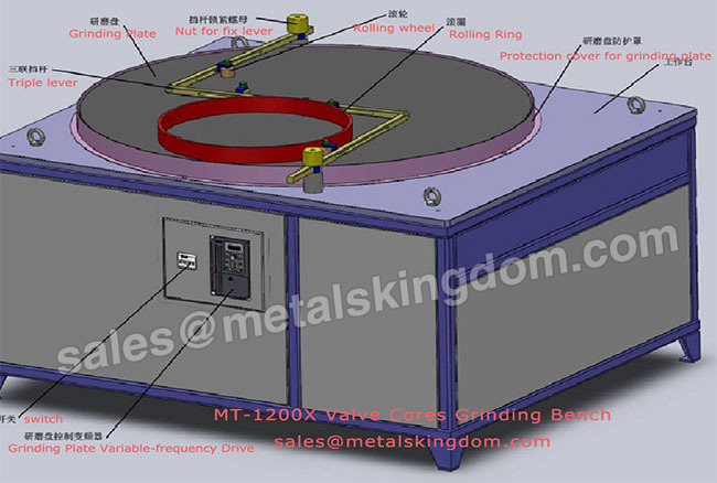 DN300-800mm Stationary Valve Core Grinding Machine