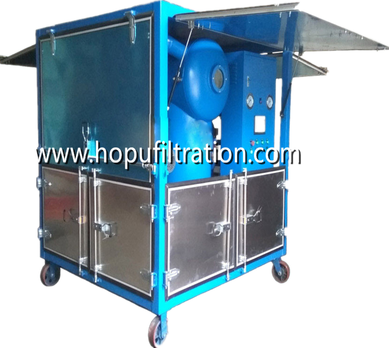 Fully Aluminum Alloy Closed Doors Transformer Oil Purifier machine