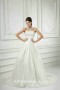 Simple Iovry Satin Princess A Line Strapless Wedding Dresses