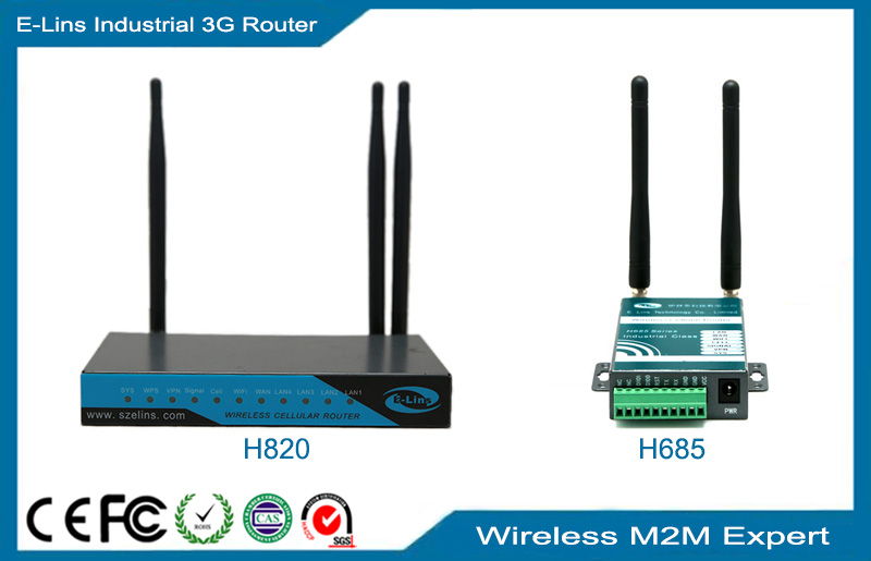 Industrial 4G WiFi Router, Wireless 3G 4G Mobile Router for M2M