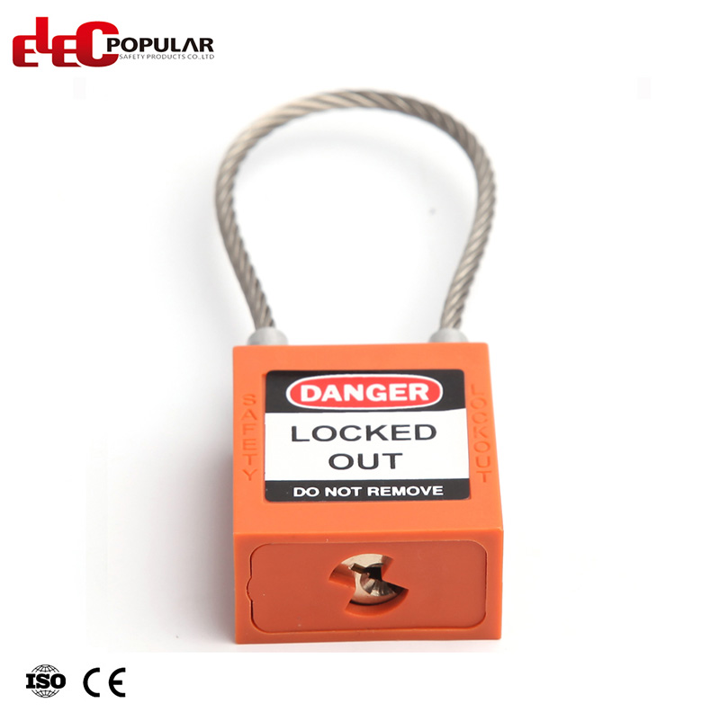 Steel Cable Shackle Safety Padlocks EP-8541~EP-8544 