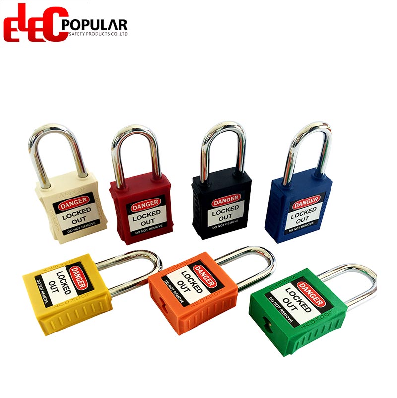 38mm Stainless Steel Shackle Safety Padlocks EP-8521~EP-8524