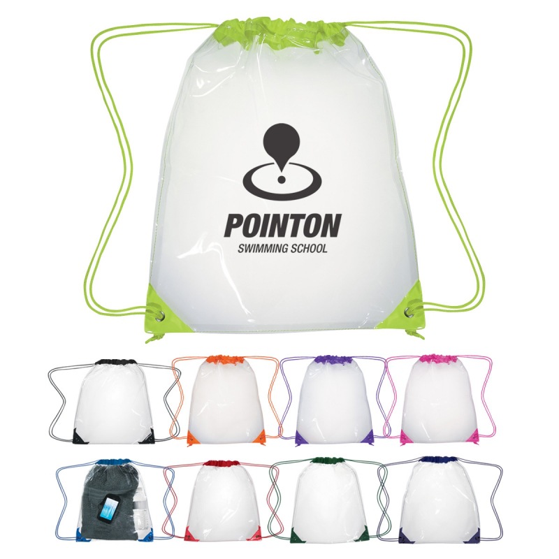 Promotional Plastic Drawstring Bag,