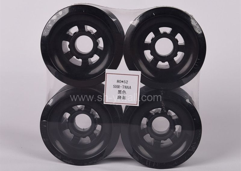 pu wheels for skate board 80*52  PU Wheels  black pu pulley for skate board