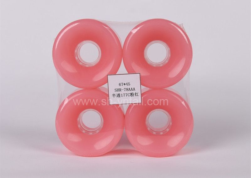 pu wheels for skate board 67*45  transparent Skateboard PU Wheels