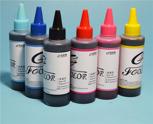 New Premium Coating Free Eco Solvent Printing Ink for Pen PVC Phone Case Film Printing 