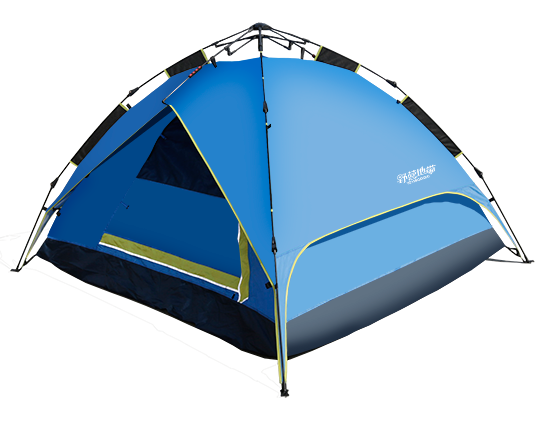 hydraulic aluminium quick camping tent with aluminum coating  