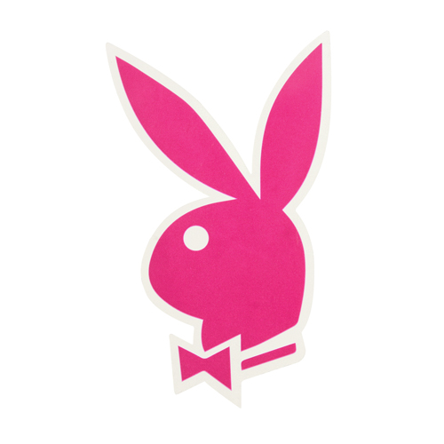 Clear Vinyl Stickers | Playboy Logo Custom Stickers | Customsticker.com ™