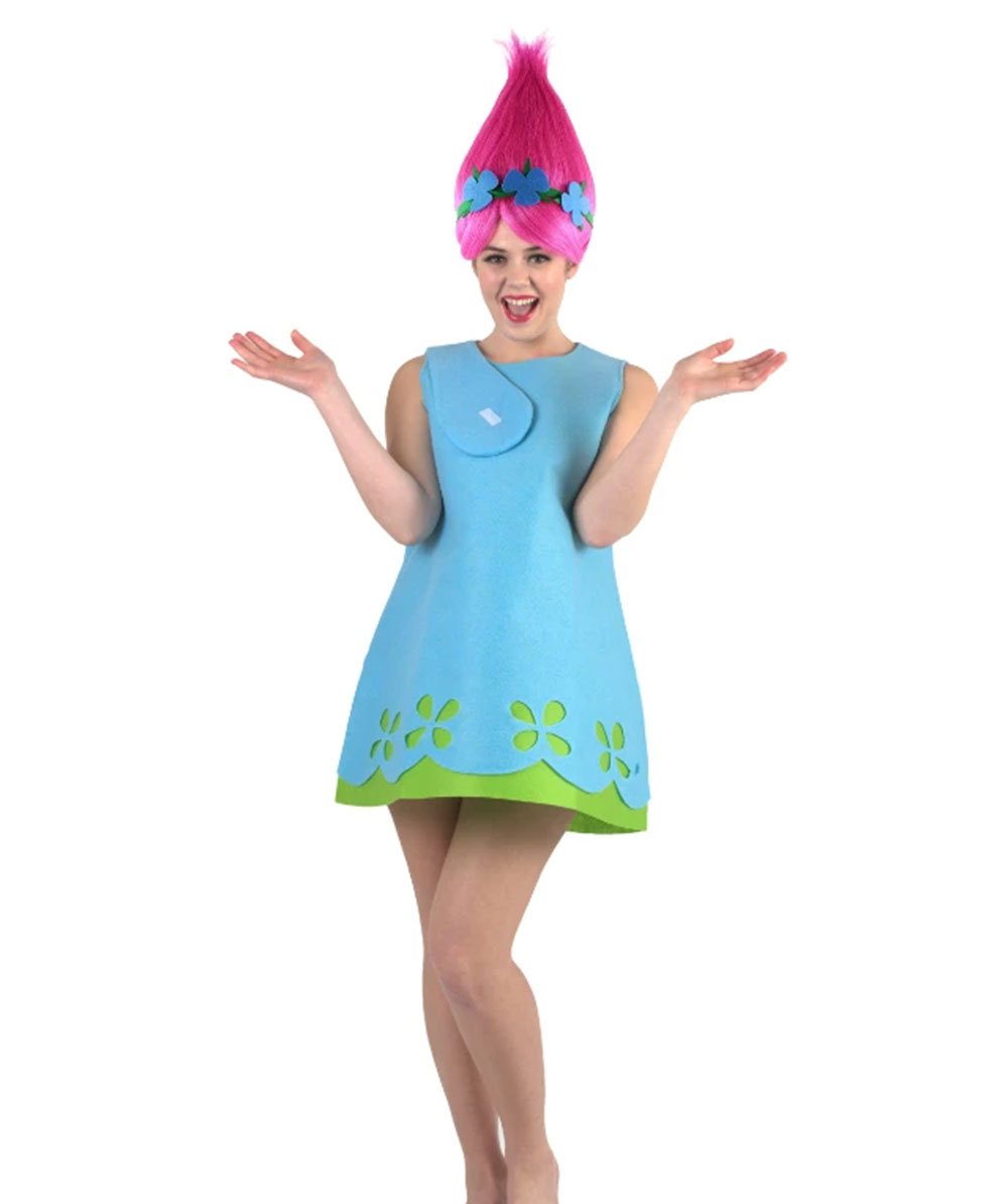 Adult Women's Troll Costume | Blue Cosplay Costume