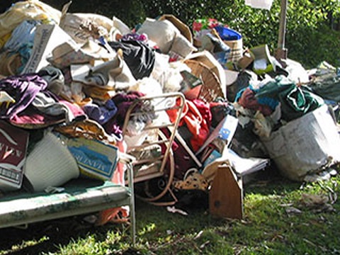 Removal of household rubbish