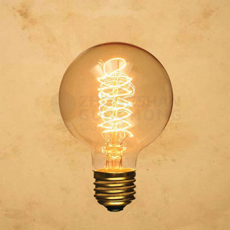 40-WATT INCANDESCENT G80 GLOBE VINTAGE EDISON LIGHT BULB