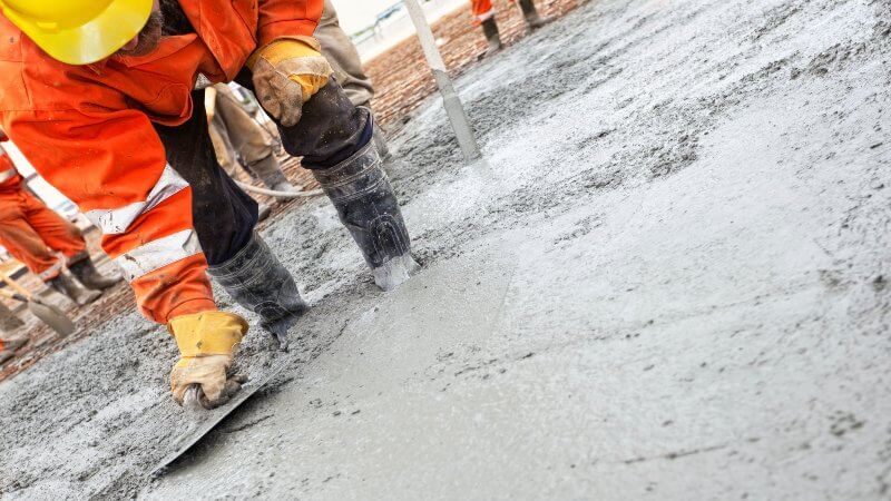 Obras em betão