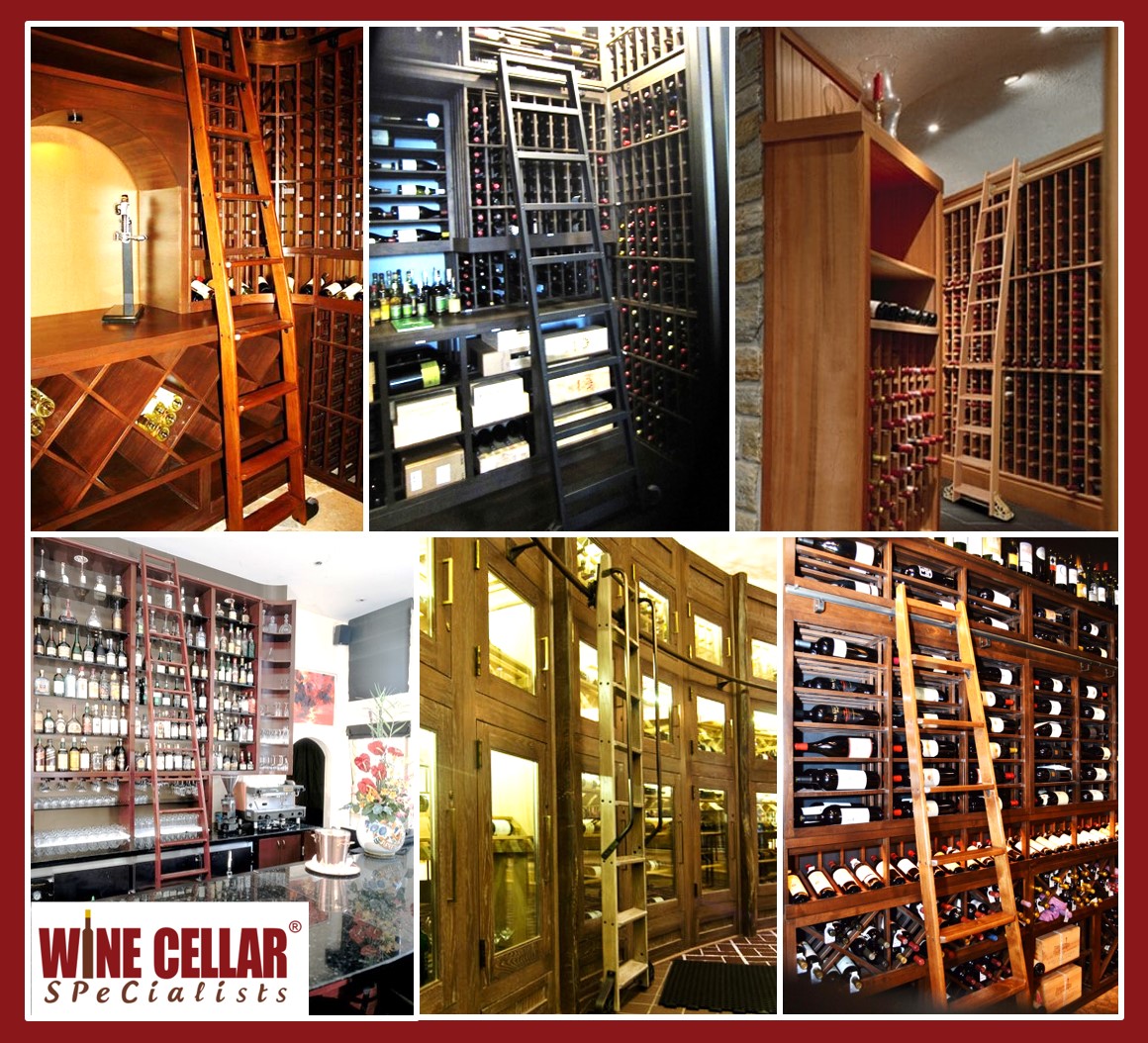 Custom Wine Cellar Ladders