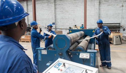 Installation of stainless steel tanks and process piping systems