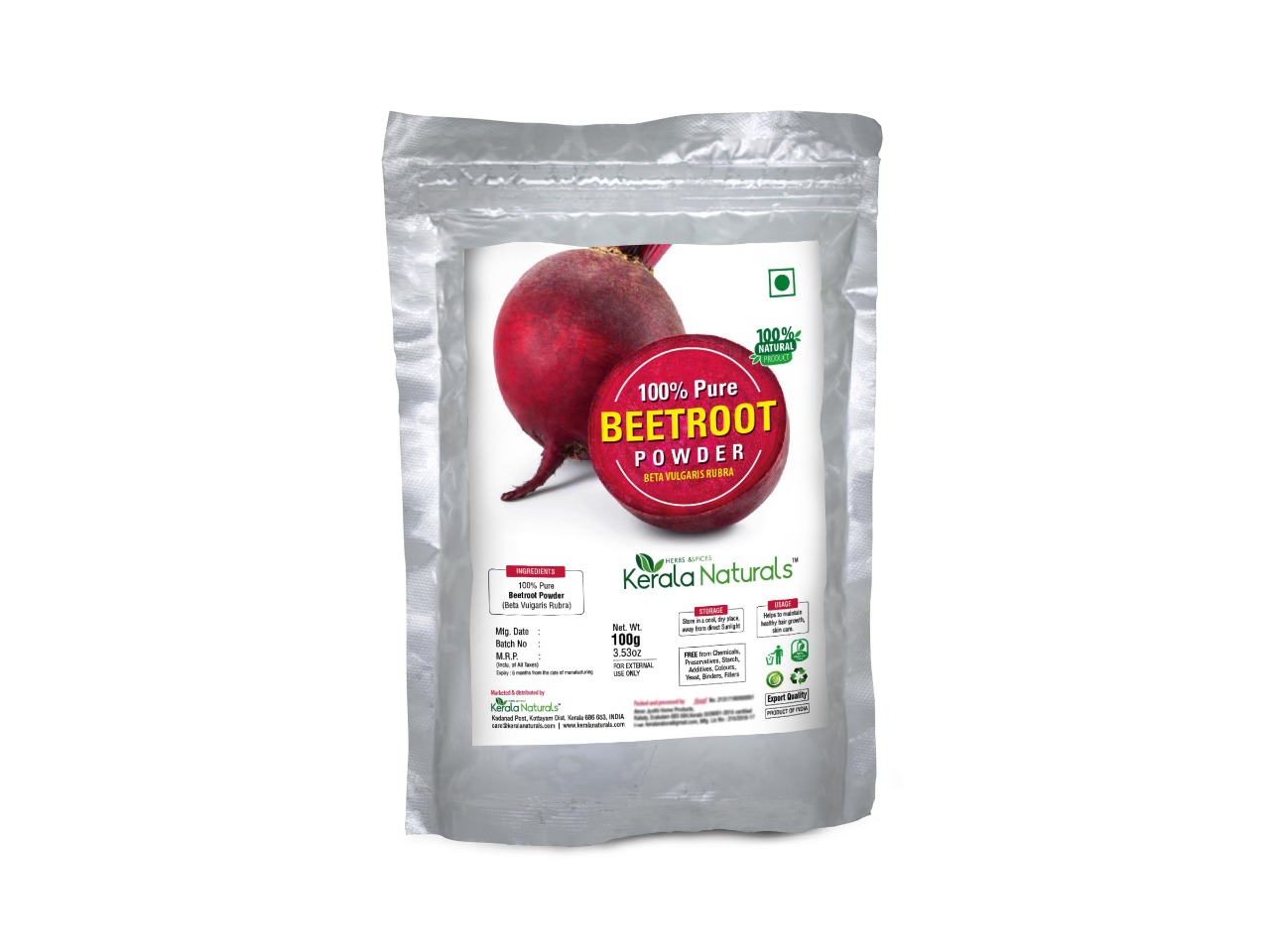 Kerala Naturals pure Beetroot Powder 100 Gm