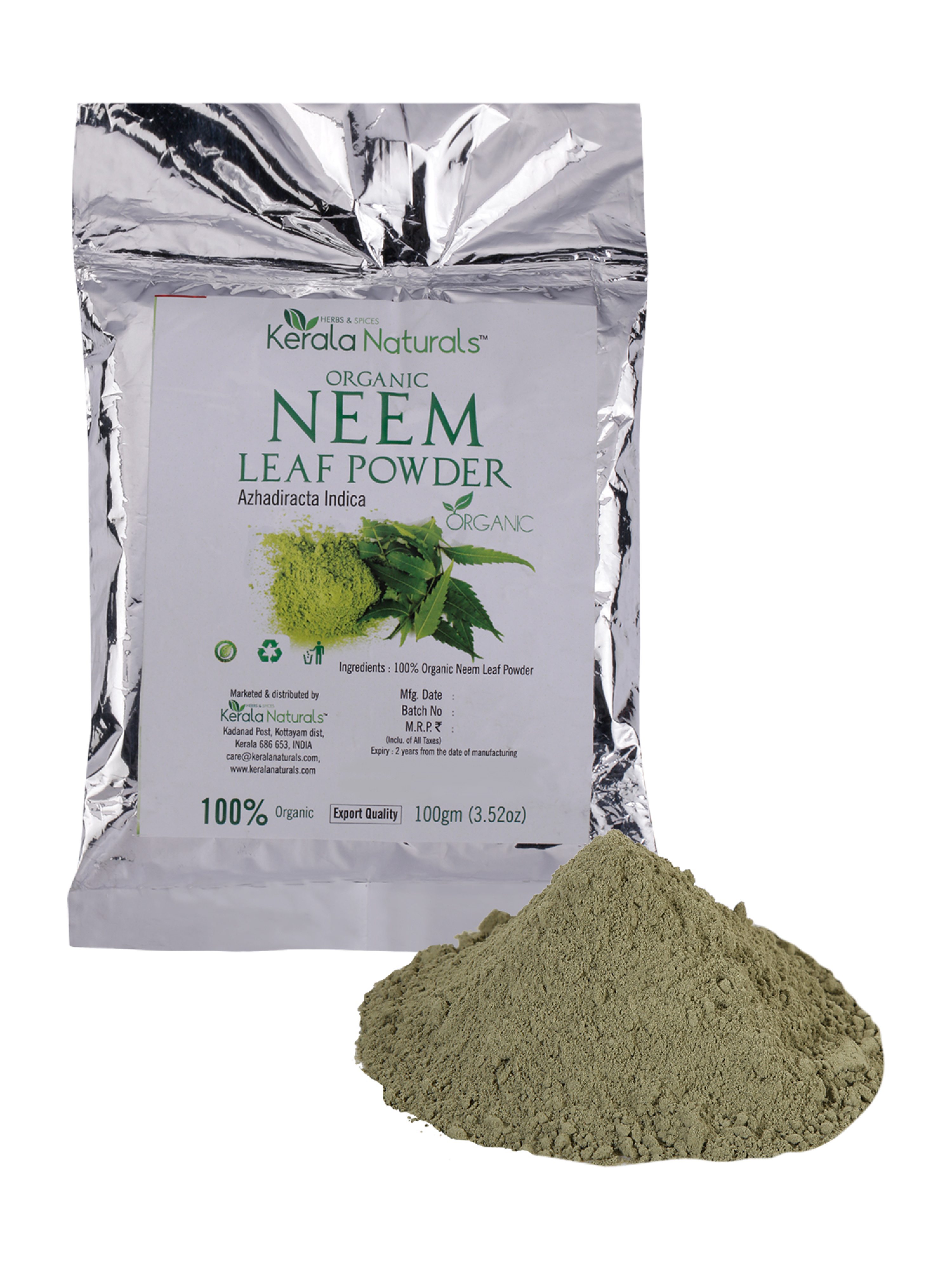 KERALA NATURALS ORGANIC NEEM POWDER 100GM