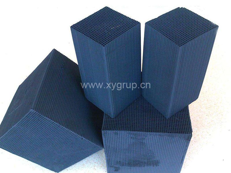 Honeycomb activated carbon filled with kinds of activated carbon as required