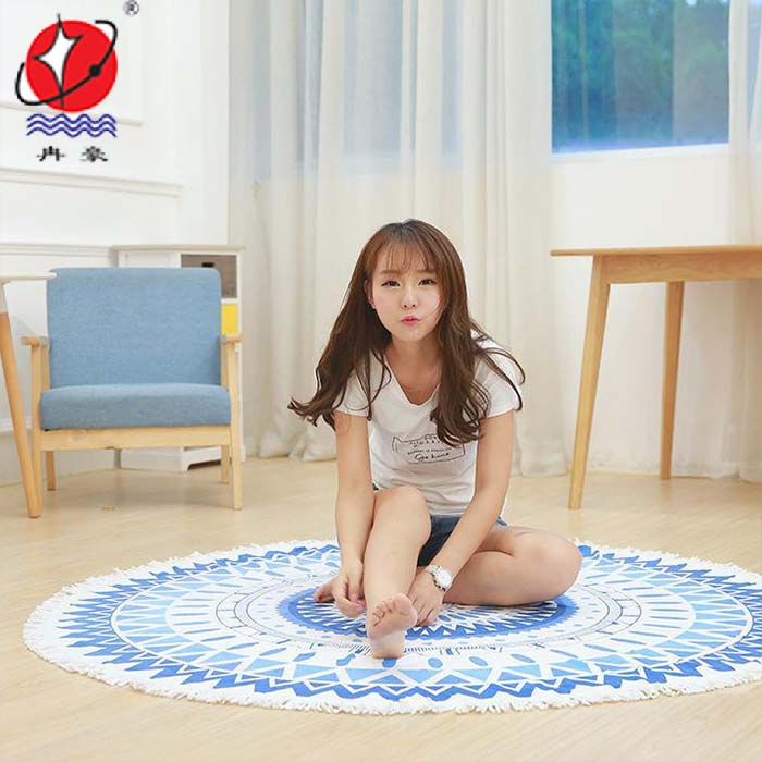 Microfieber Printed Round Beach Towel