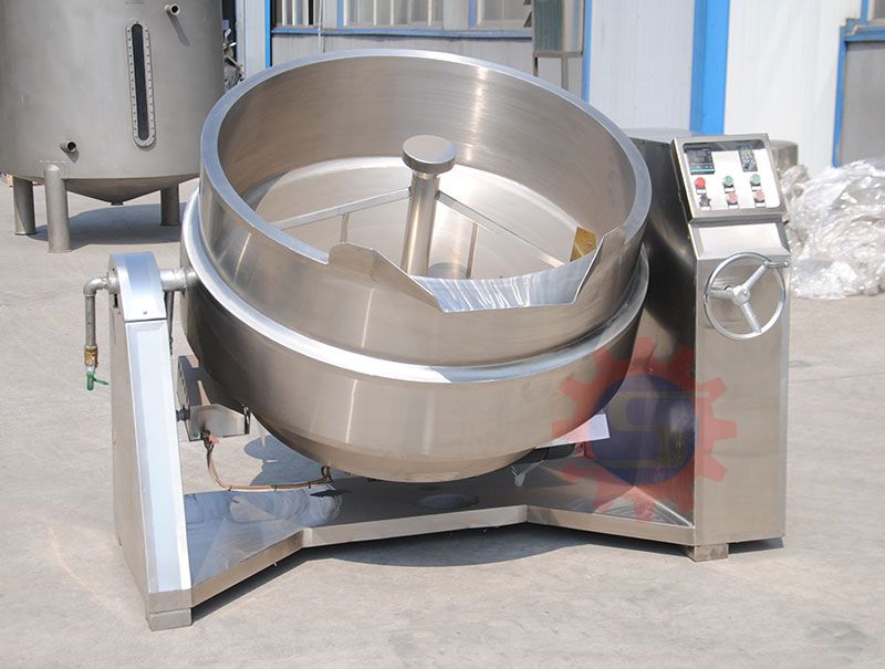 Chiliy jacketed kettle with mixer  Jacketed Kettle With Mixer 