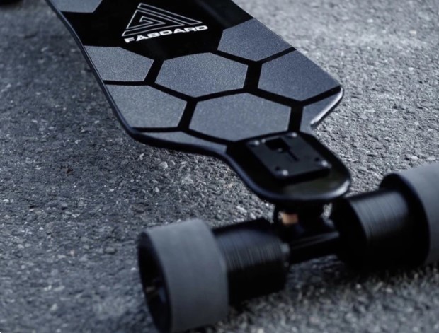 Faboard All Carbon Fiber Black Carve Version 3 Direct Drive Electric Skateboard