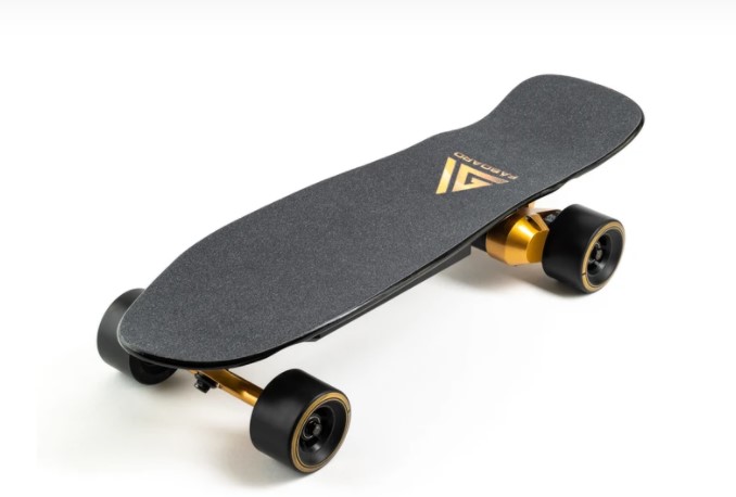 Faboard Gold Version 2 Dual Belt Affordable Light Electric Skateboard with swappable battery