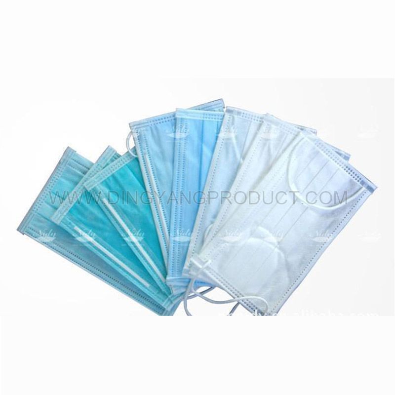 3ply Disposable Face Masks  Non-woven Dust Mask with Earloop for Personal Care 