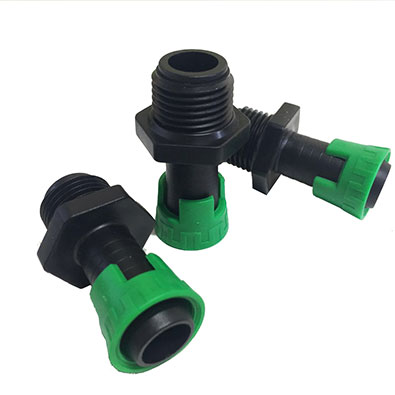 Lock ring connector for drip tape  Drip irrigation supplier 