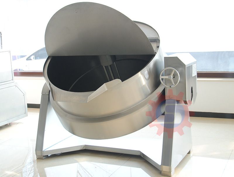 Emulsifying jacketed kettle with lid   industrial steam jacketed kettle 