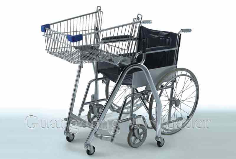 YLD-BT065-1S Airport Shopping Trolley   plastic wheeled shopper  