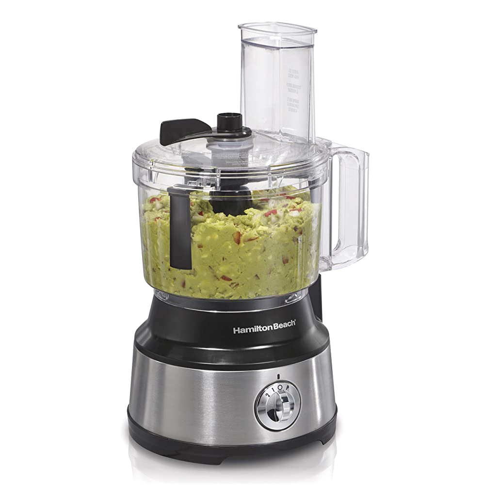 Hamilton Beach 10-Cup Food Processor & Vegetable Chopper With Bowl Scraper, Stainless Steel