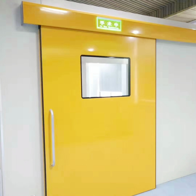 Hospital Hermetic Automatic Sliding Door  Hospital Automatic Steel Cleanroom Door 