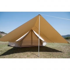 Bell Tent With Stove Jack,Awning   waterproof Canvas Tent price 